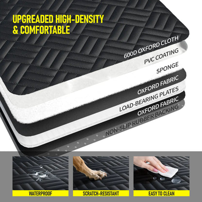 Premium Dog Car Seat Cover with Reinforced Base, Supports up to 400 lbs | Innovative Waterproof Hammock Style Back Seat Extender for Cars, SUVs, and Full-Size Trucks (Available in Small & Large Sizes)